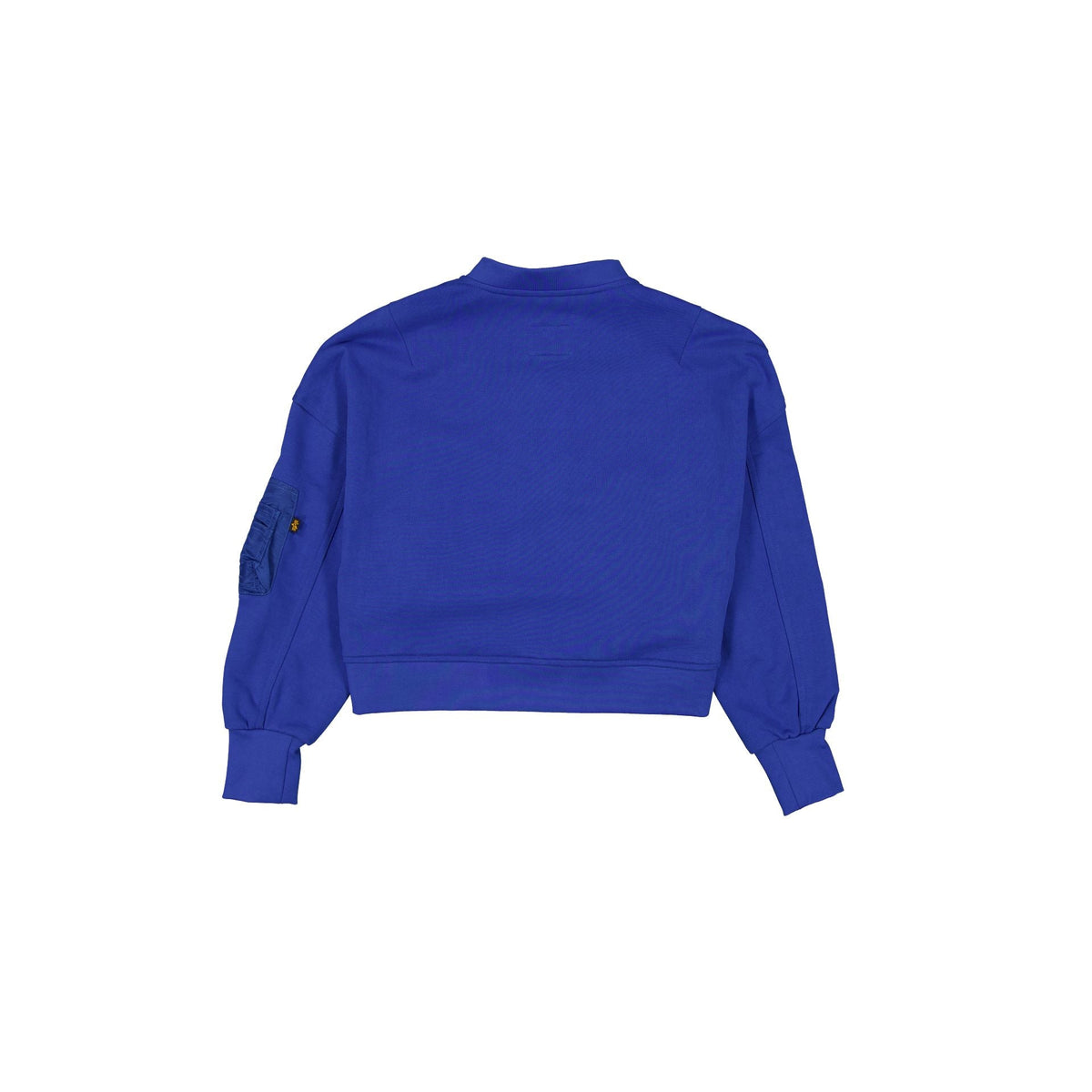 Alpha Industries x Brooklyn Dodgers Cooperstown Blue Women's Full Zip Cropped Fleece Jacket