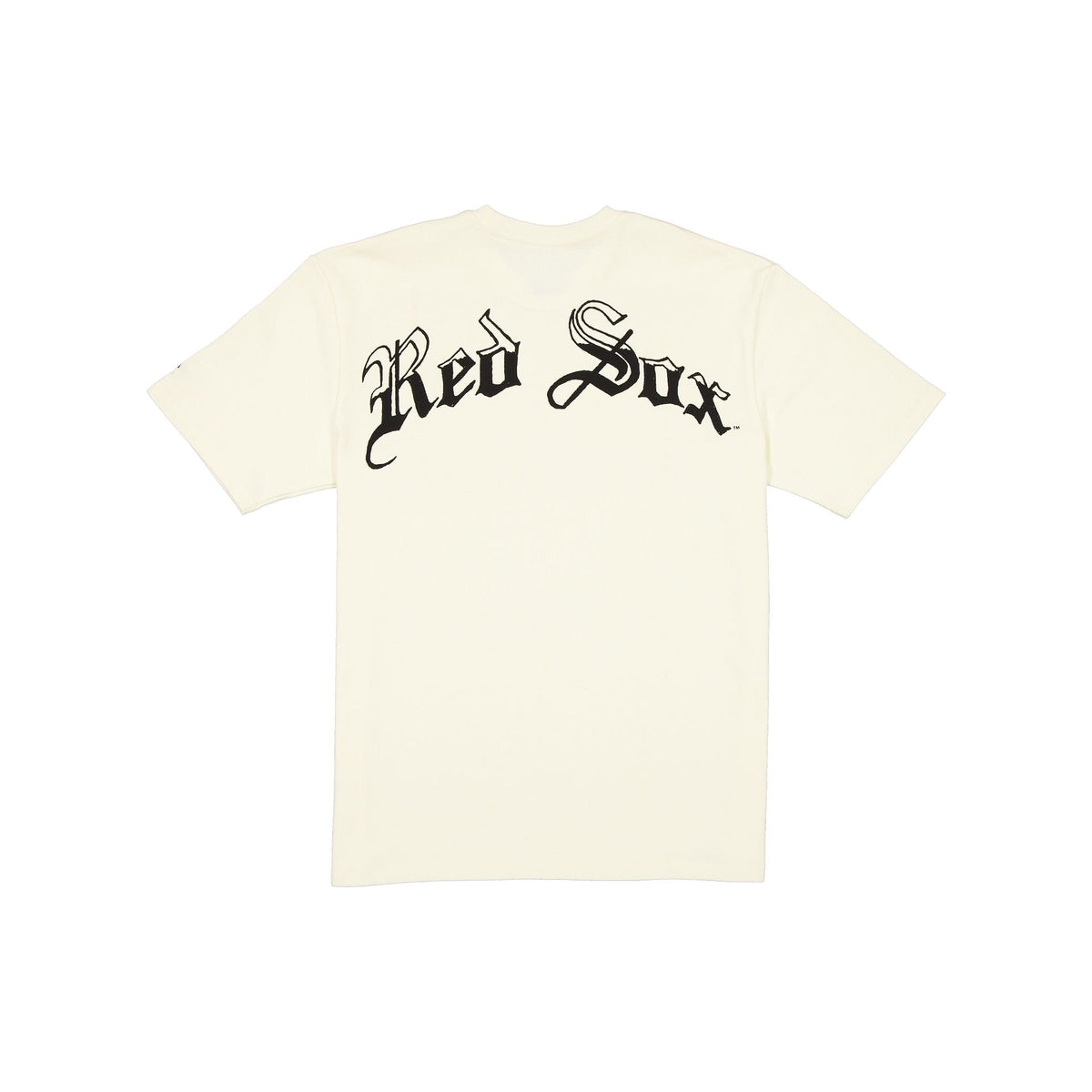 Boston Red Sox Gothic Lettering Chrome White T-Shirt