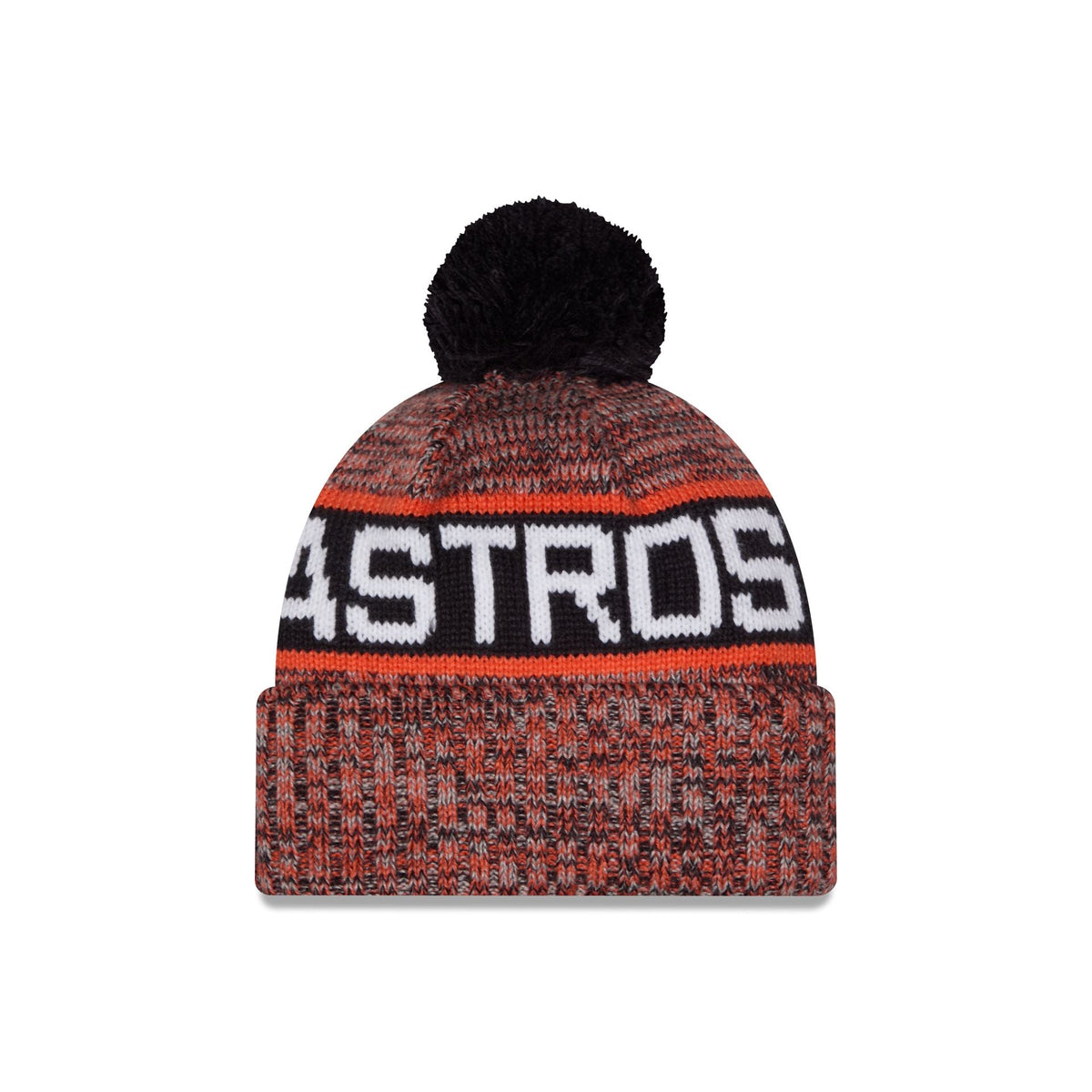 Houston Astros Tri Color Pom Knit Hat