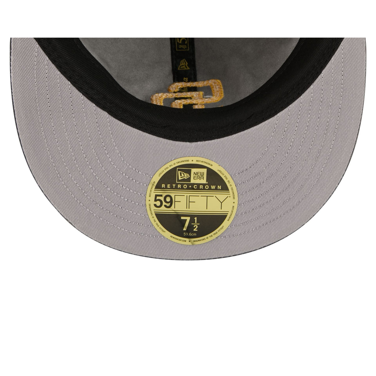 San Diego Padres Visor Stitch Retro Crown 59FIFTY Fitted Hat