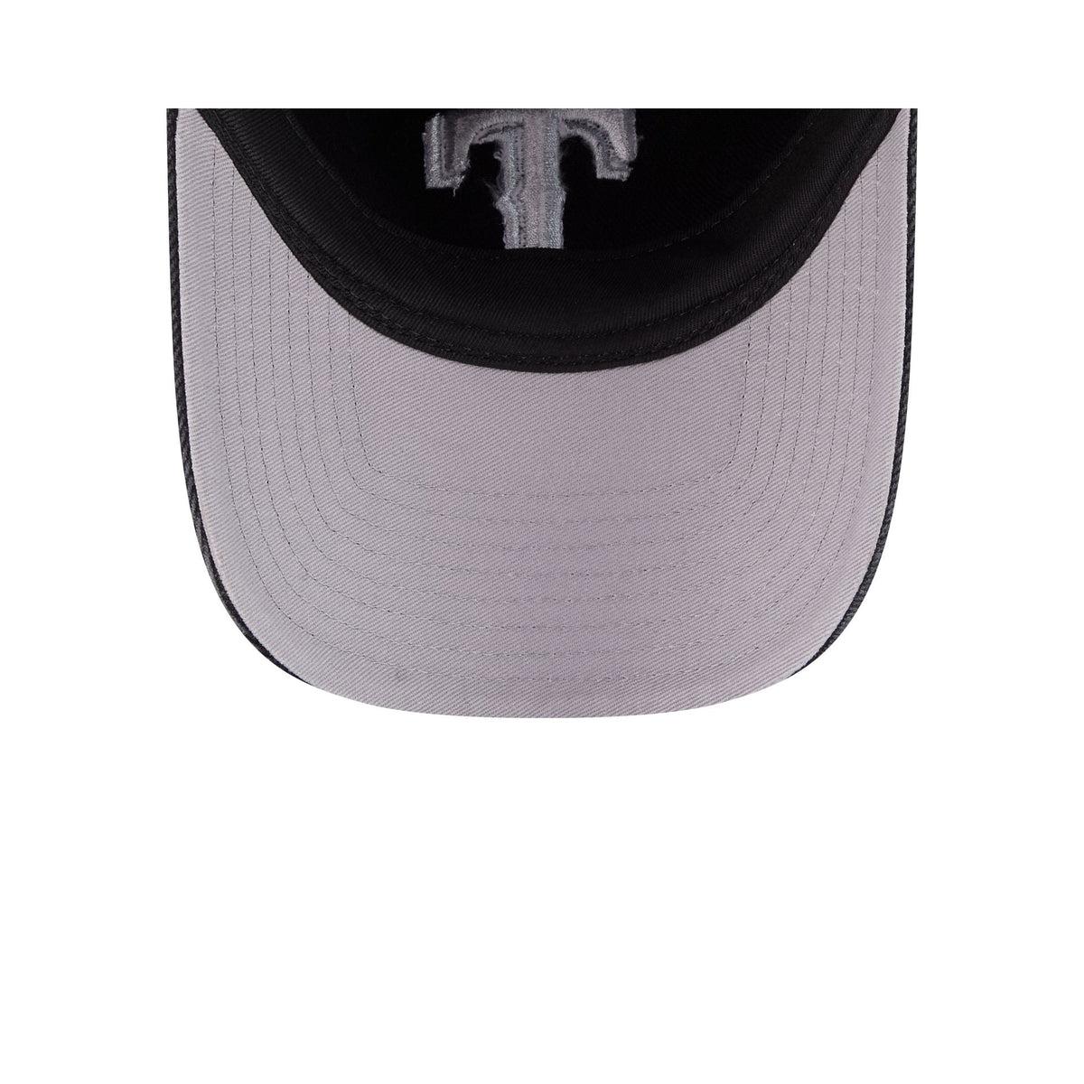 Texas Rangers Washed Black Denim 9FORTY A-Frame Unstructured Snapback Hat