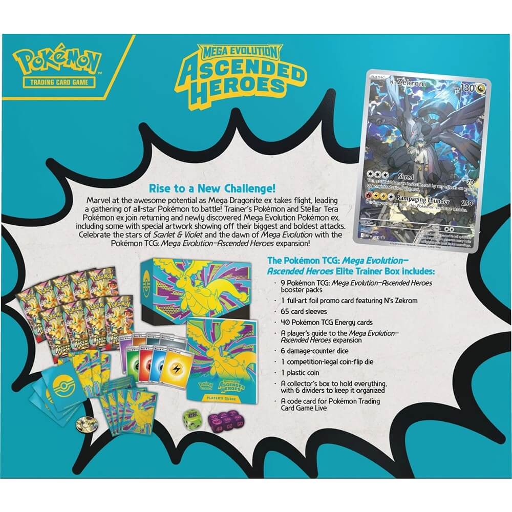 🔥2026 Christmas Gift🎄: Mega Evolution - Ascended Heroes Elite Trainer Box (ETB)
