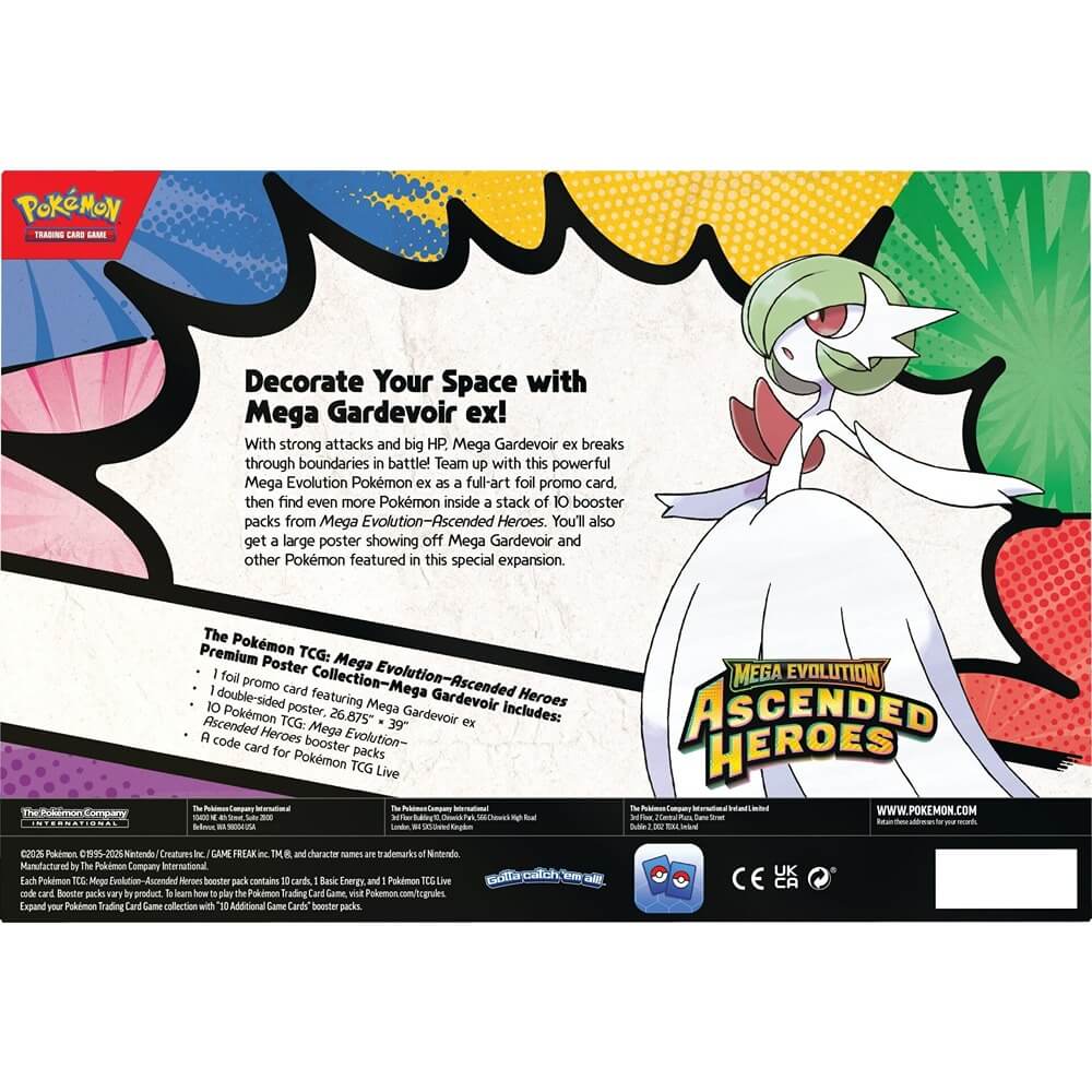 🔥2026 Christmas Gift🎄: Mega Evolution - Ascended Heroes Premium Poster Collection (Mega Gardevoir ex)