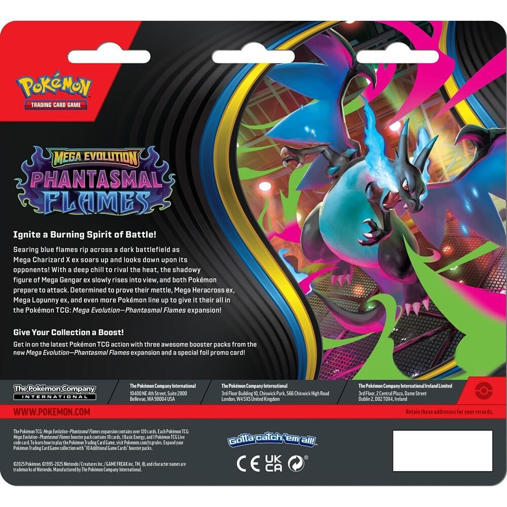🔥2026 Christmas Gift🎄: Mega Evolution - Phantasmal Flames 3-Pack Blister (Sneasel)