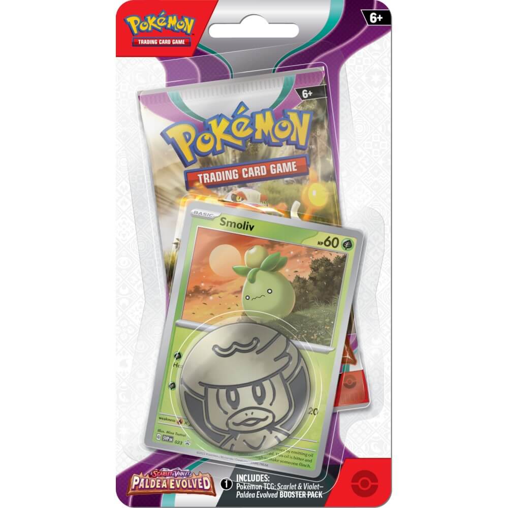 🔥2026 Christmas Gift🎄: Scarlet & Violet—Paldea Evolved: Checklane Blister Pack (Smoliv)
