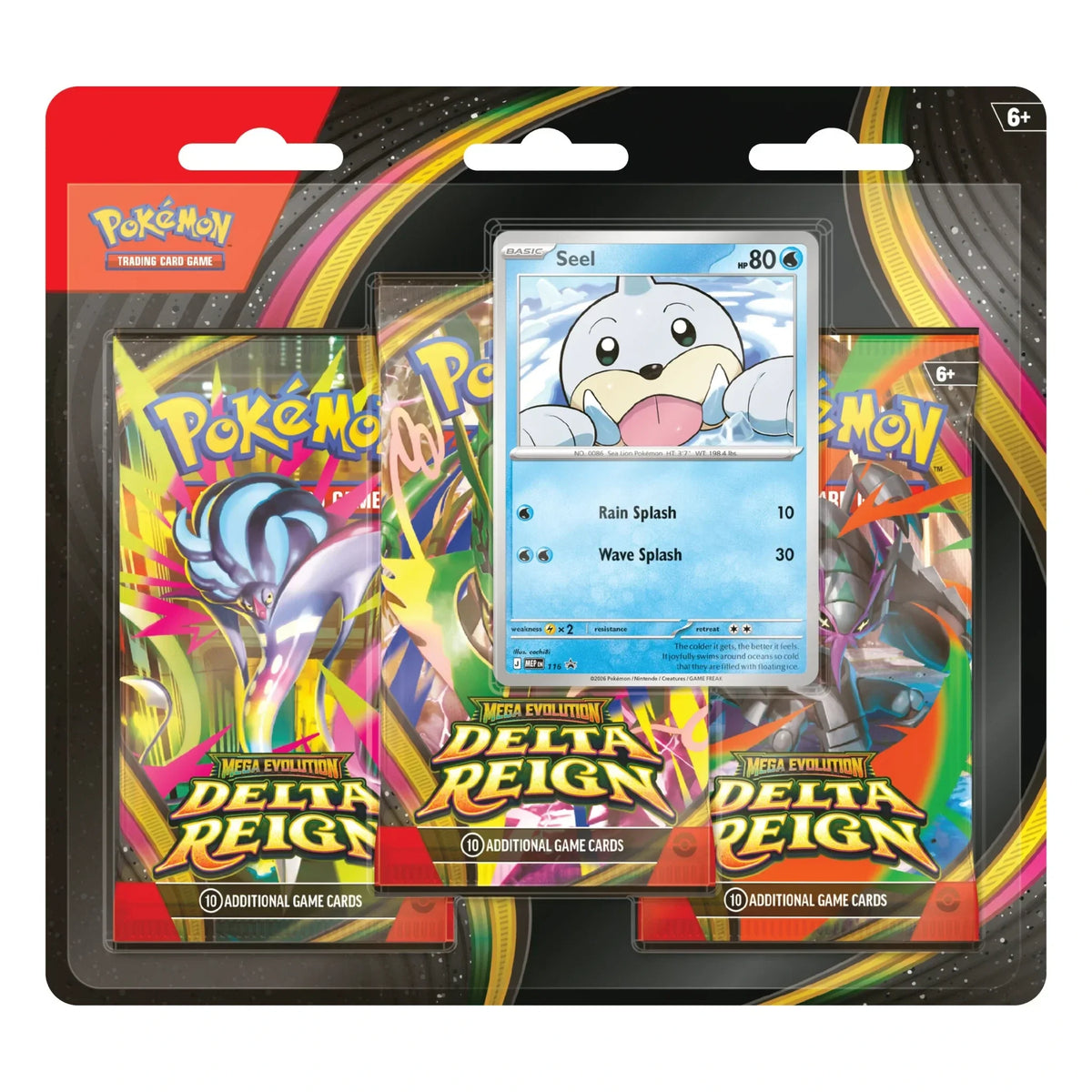 🔥2026 Christmas Gift🎄: Mega Evolution - Delta Reign 3-Pack Blister (Pre-Order)