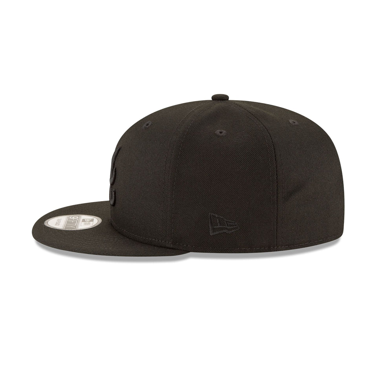Atlanta Braves Basic All Black 9FIFTY Snapback Hat