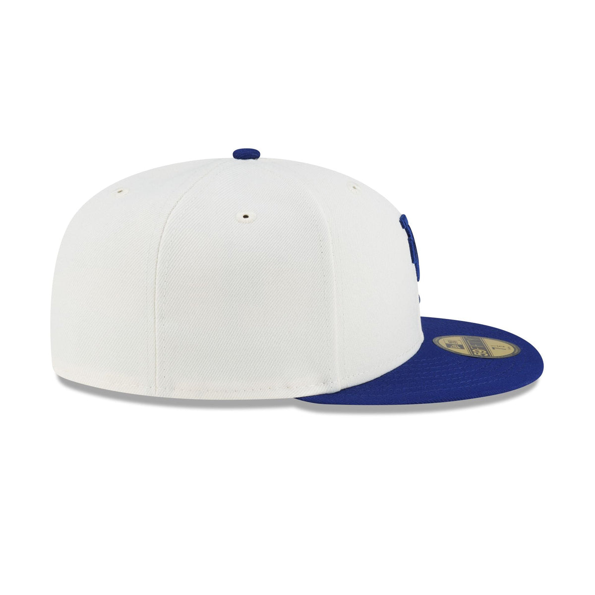 Los Angeles Dodgers Upside Down Logo Cream 59FIFTY Fitted Hat