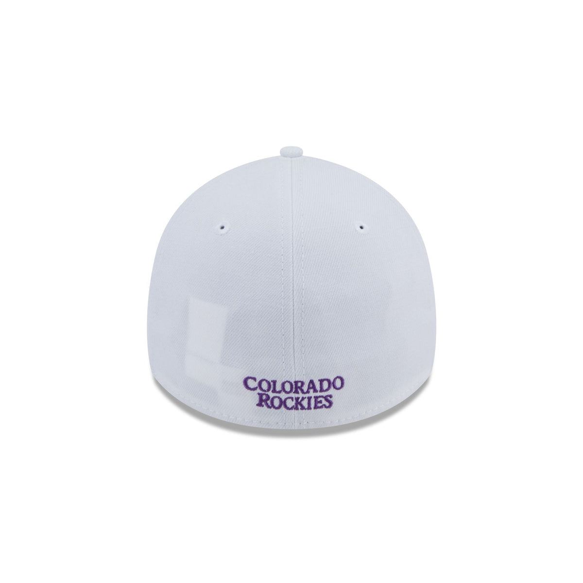 Colorado Rockies Optic White 39THIRTY Stretch Fit Hat
