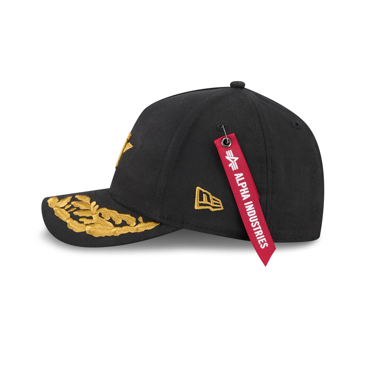 Alpha Industries x Houston Astros Black 9FORTY M-Crown A-Frame Snapback Hat