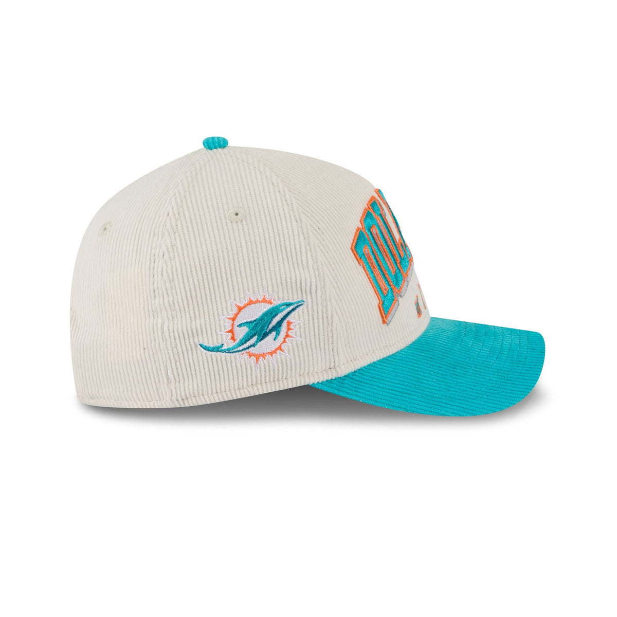 Miami Dolphins Stacked Corduroy 9FORTY M-Crown A-Frame Snapback Hat