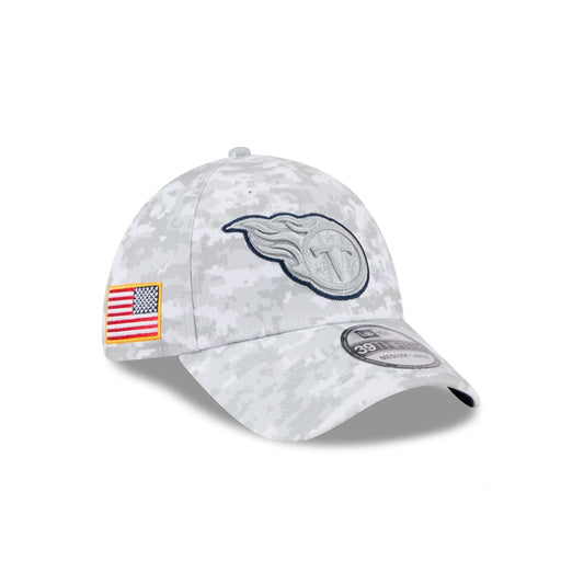 Tennessee Titans 2025 Salute to Service Fan Gear 39THIRTY Stretch Fit Hat