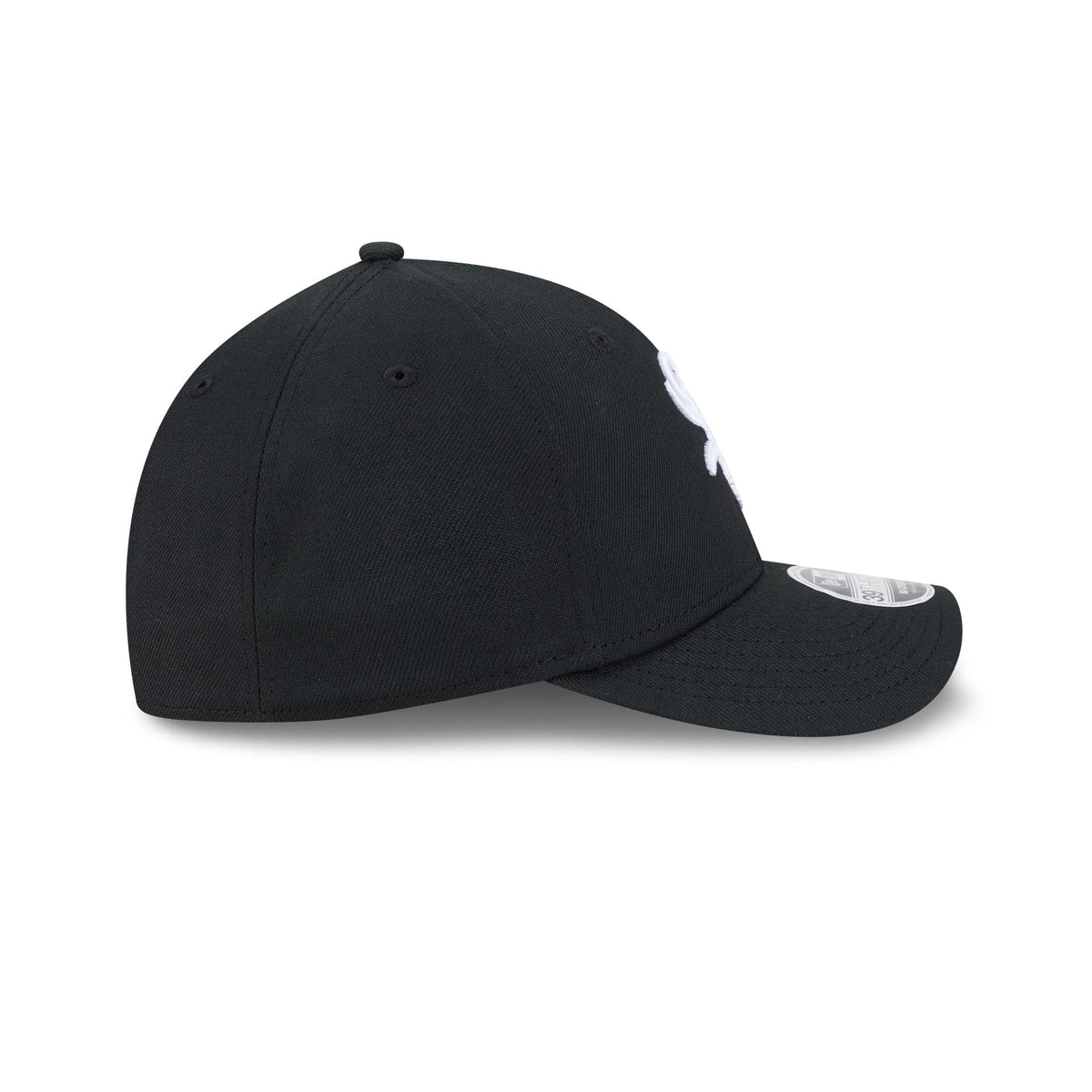 Chicago White Sox Black and White 39THIRTY M-Crown Stretch Fit Hat
