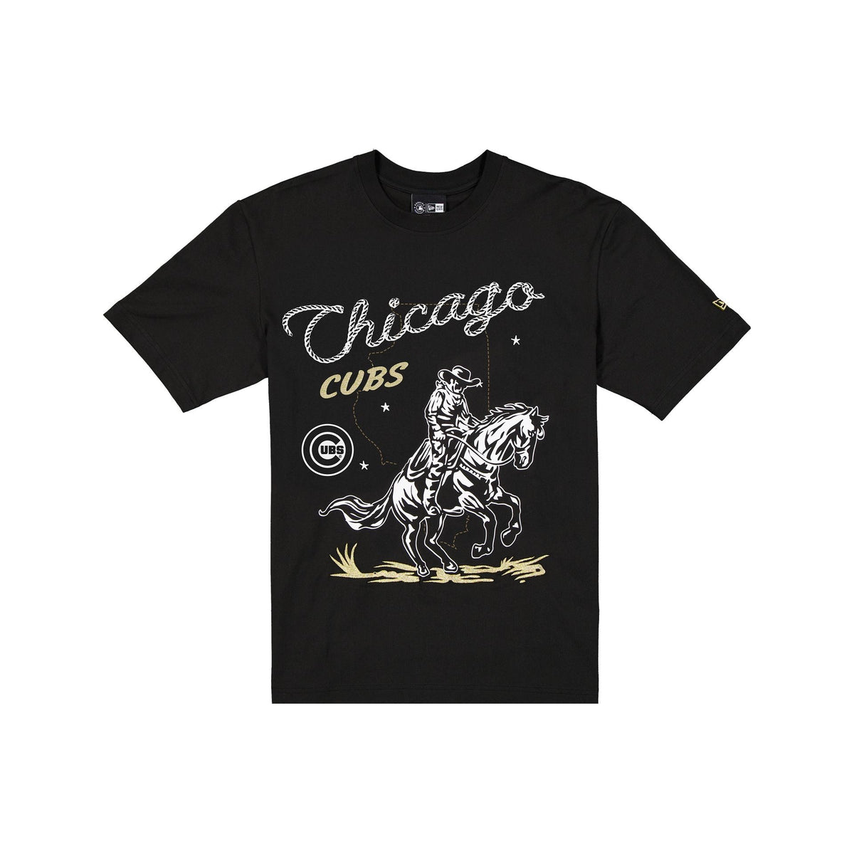 Chicago Cubs Lasso Black T-Shirt