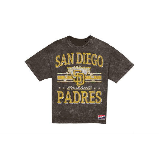 San Diego Padres Throwback Vintage Wash Women's T-Shirt