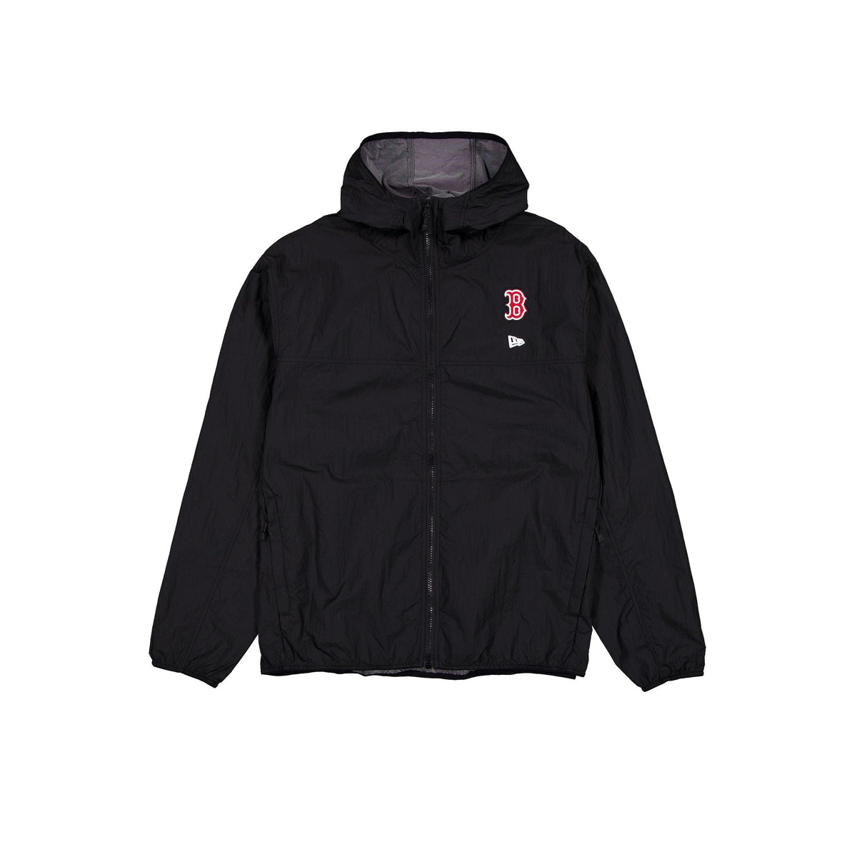 Boston Red Sox Logo Essentials Black Full-Zip Windbreaker