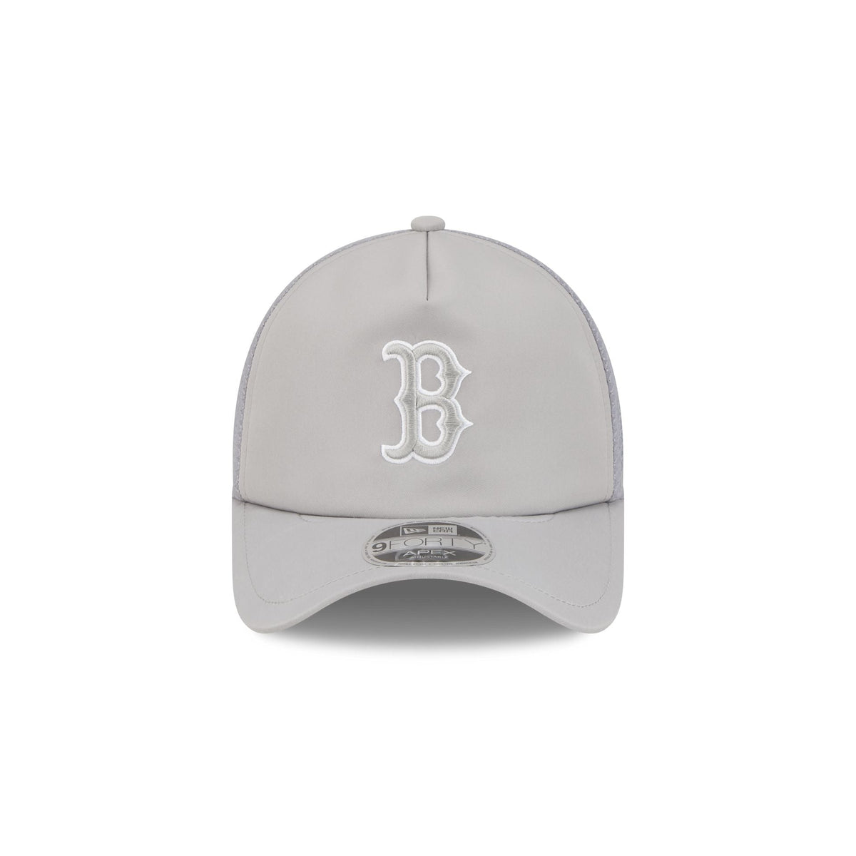 Boston Red Sox 2026 Batting Practice Gray 9FORTY APEX Trucker Hat