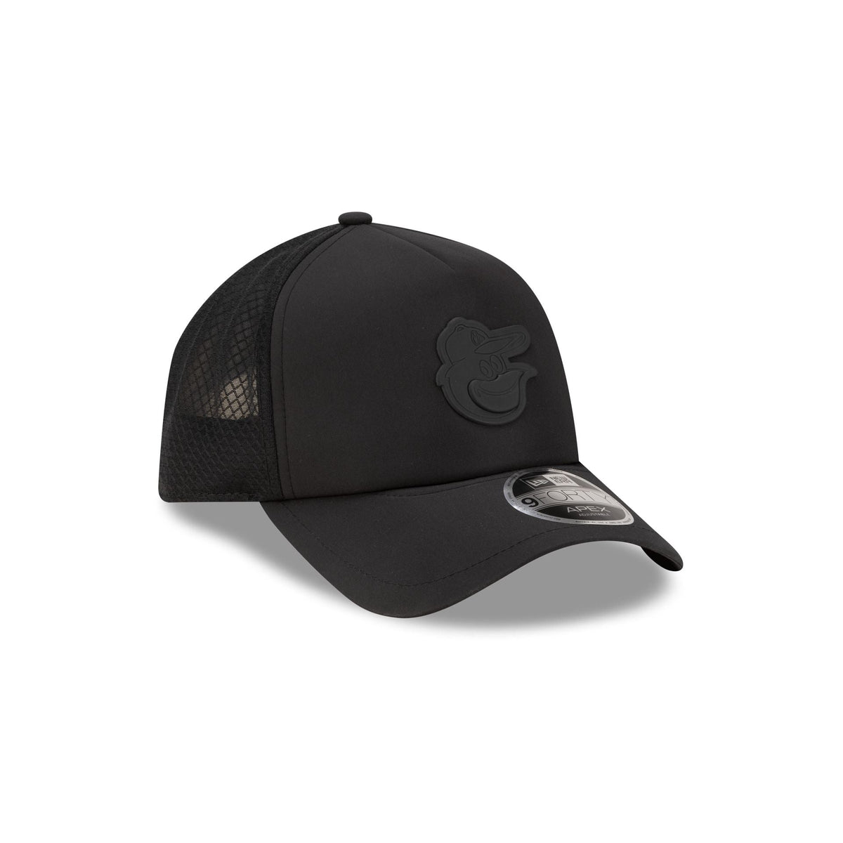 Baltimore Orioles 2026 Batting Practice Black 9FORTY APEX Trucker Hat