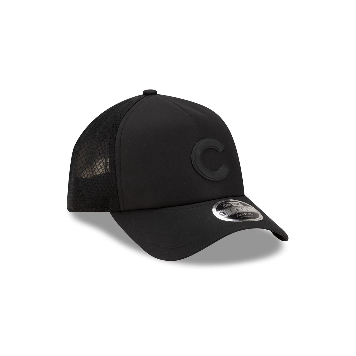 Chicago Cubs 2026 Batting Practice Black 9FORTY APEX Trucker Hat