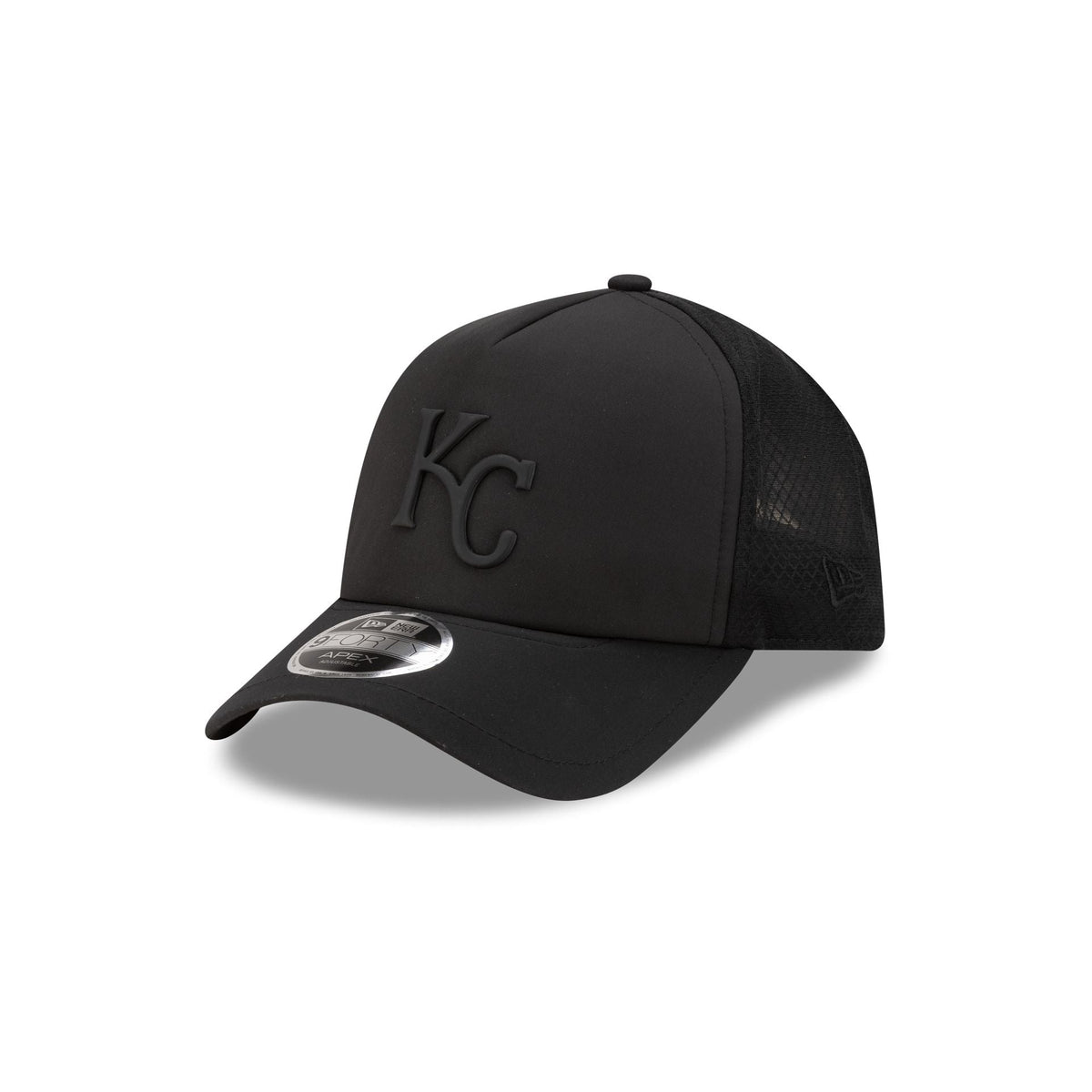 Kansas City Royals 2026 Batting Practice Black 9FORTY APEX Trucker Hat
