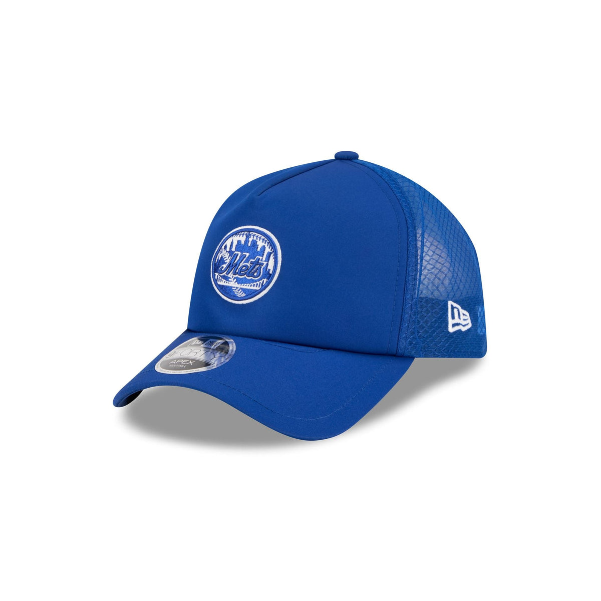 New York Mets 2026 Batting Practice Alt Circle 9FORTY APEX Trucker Hat
