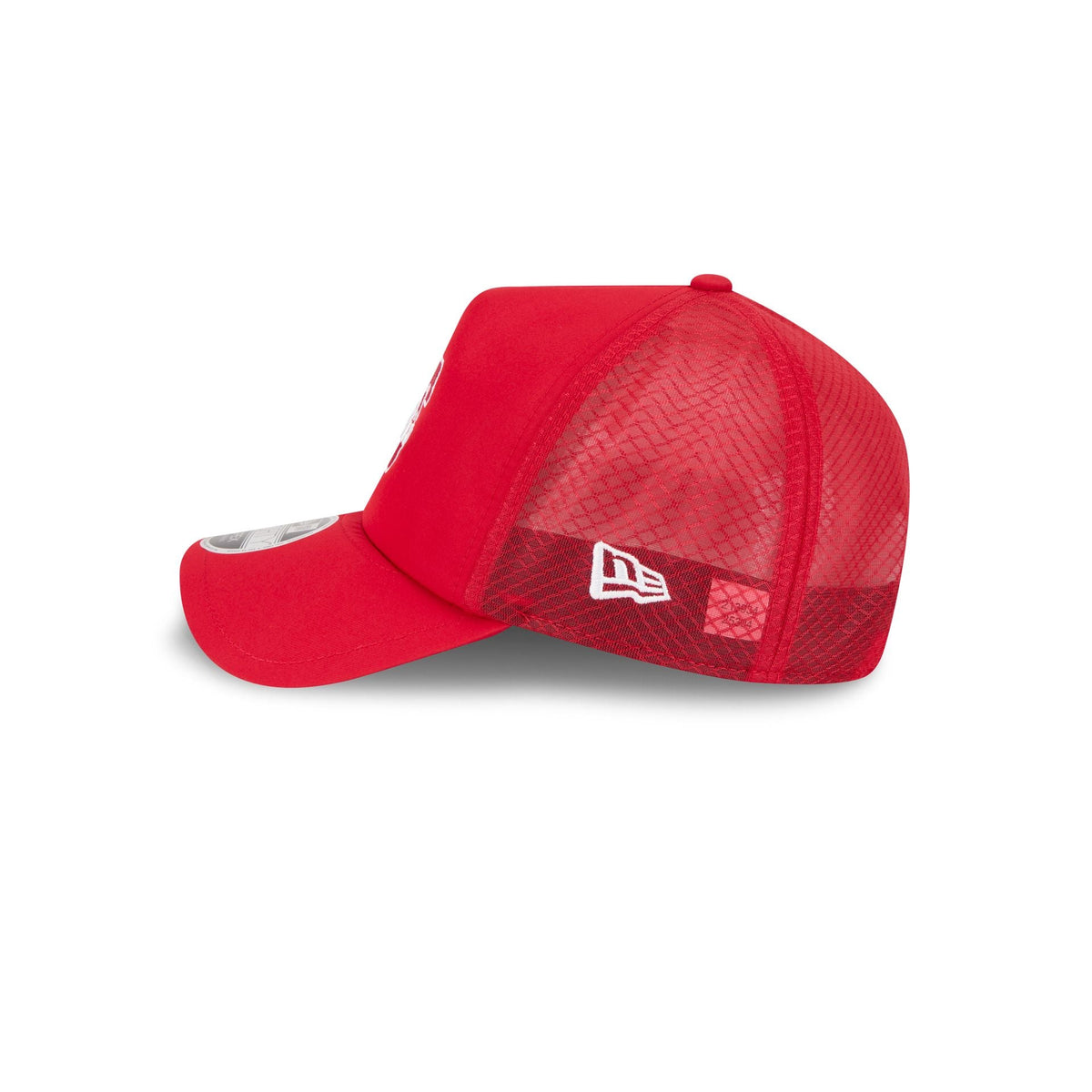 Philadelphia Phillies 2026 Batting Practice Alt Red Bell 9FORTY APEX Trucker Hat