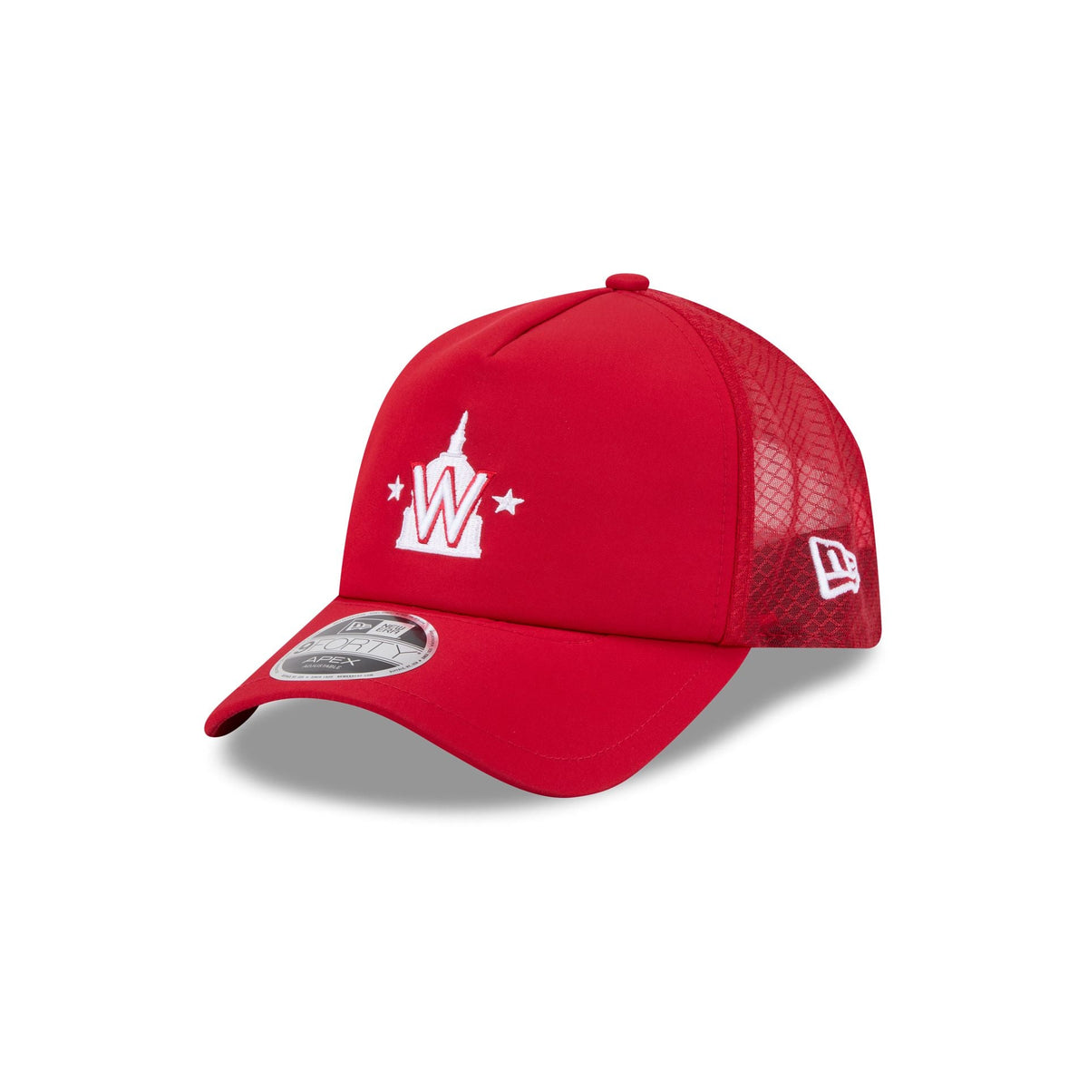 Washington Nationals 2026 Batting Practice Alt W 9FORTY APEX Trucker Hat