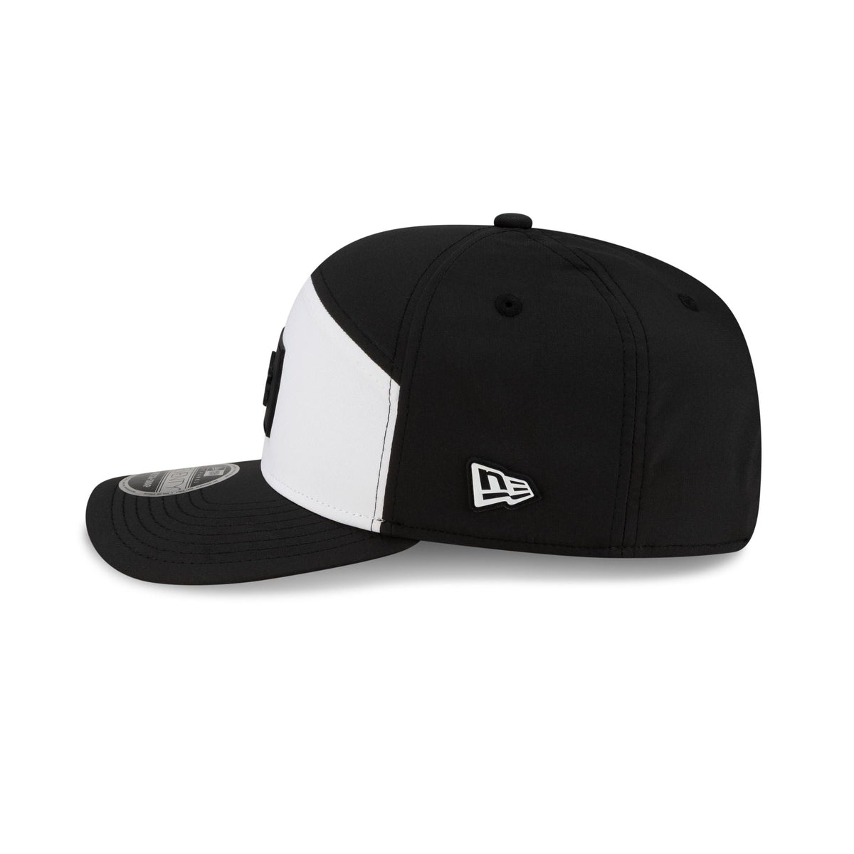 Houston Astros 2026 Clubhouse Black & White Split Panel 9SEVENTY Stretch-Snap Hat