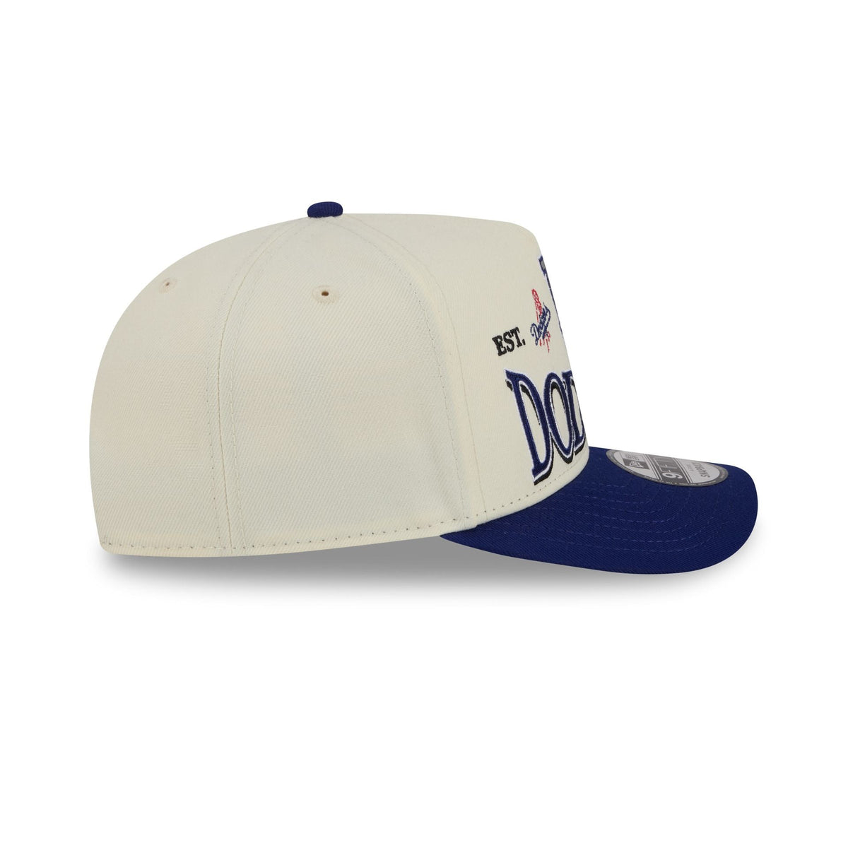 Los Angeles Dodgers Three Hit Chrome White 9FIFTY A-Frame Snapback Hat