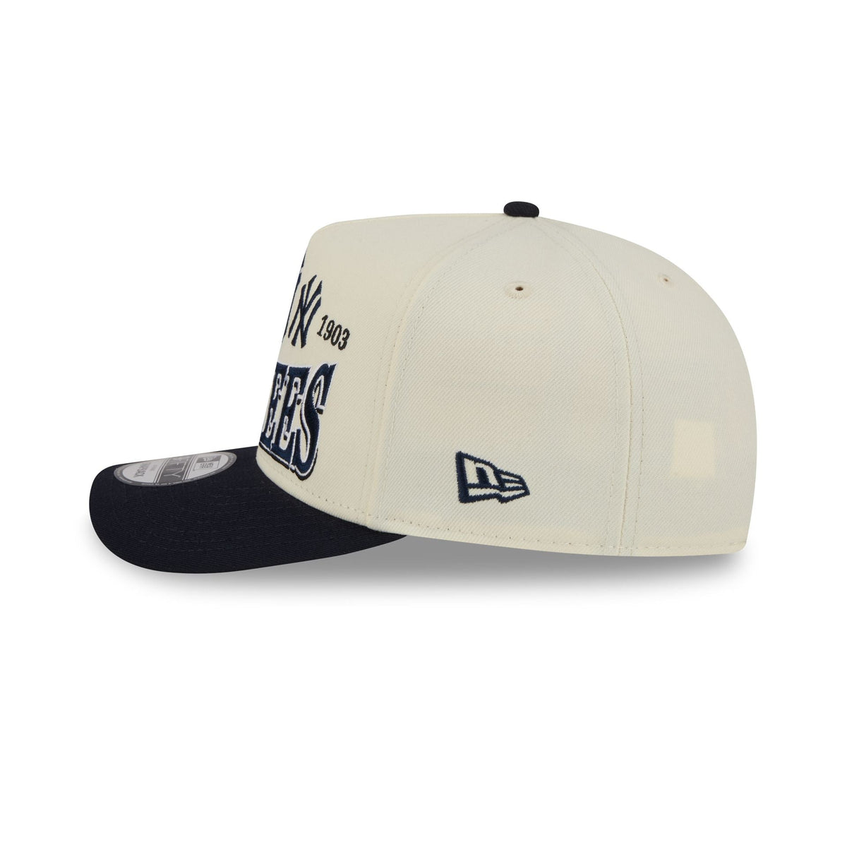 New York Yankees Three Hit Chrome White 9FIFTY A-Frame Snapback Hat