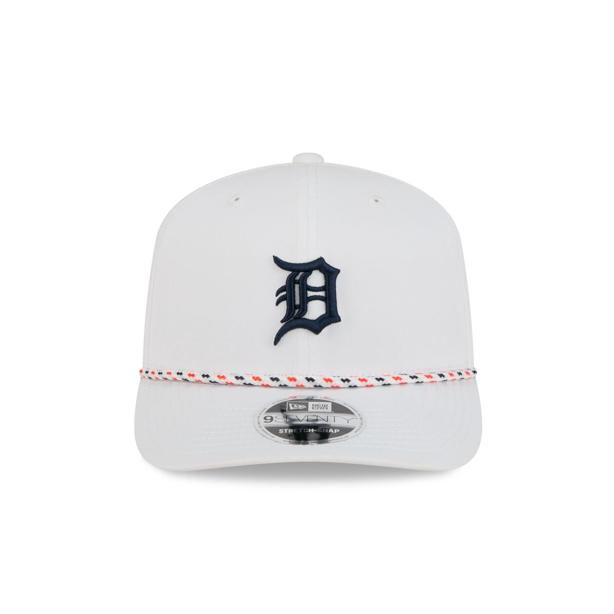Detroit Tigers Optic White Performance Rope 9SEVENTY Stretch-Snap Hat