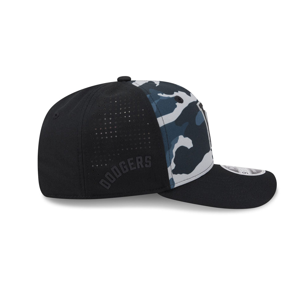Los Angeles Dodgers Black Camo Performance 9SEVENTY Stretch-Snap Hat