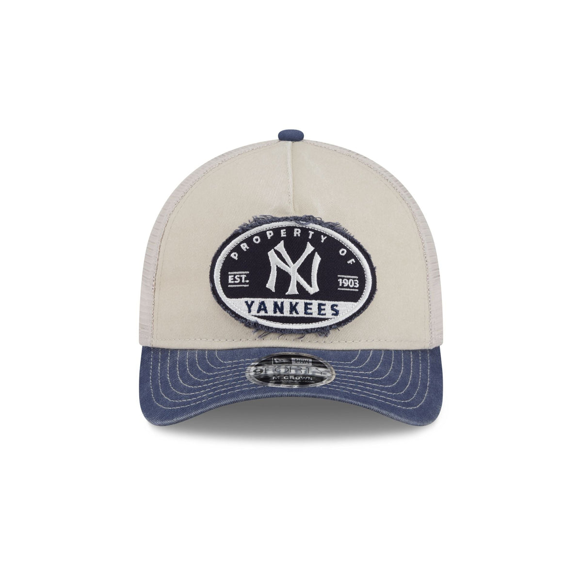 New York Yankees Frayed 9FORTY M-Crown A-Frame Trucker Hat