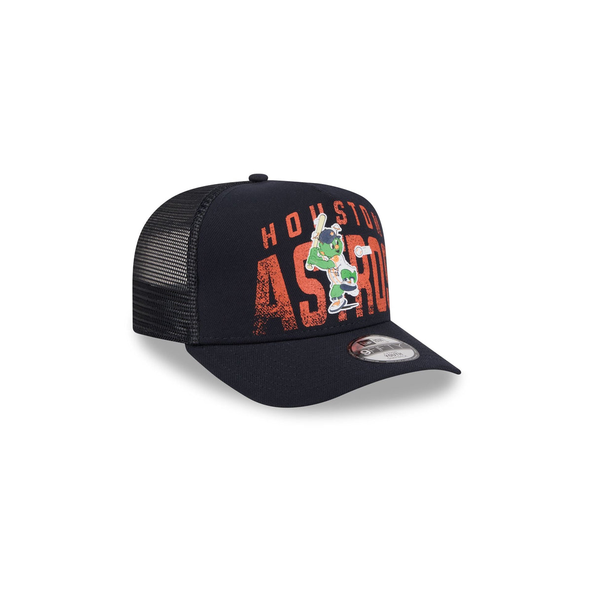 Houston Astros Logo Fade Kids 9FIFTY A-Frame Trucker Hat