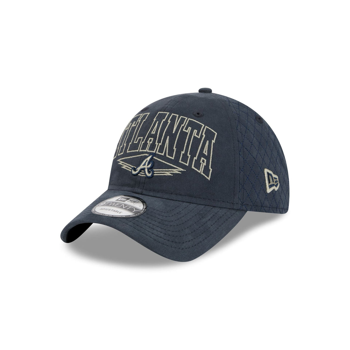 Atlanta Braves Quilted Wordmark 9TWENTY Adjustable Hat