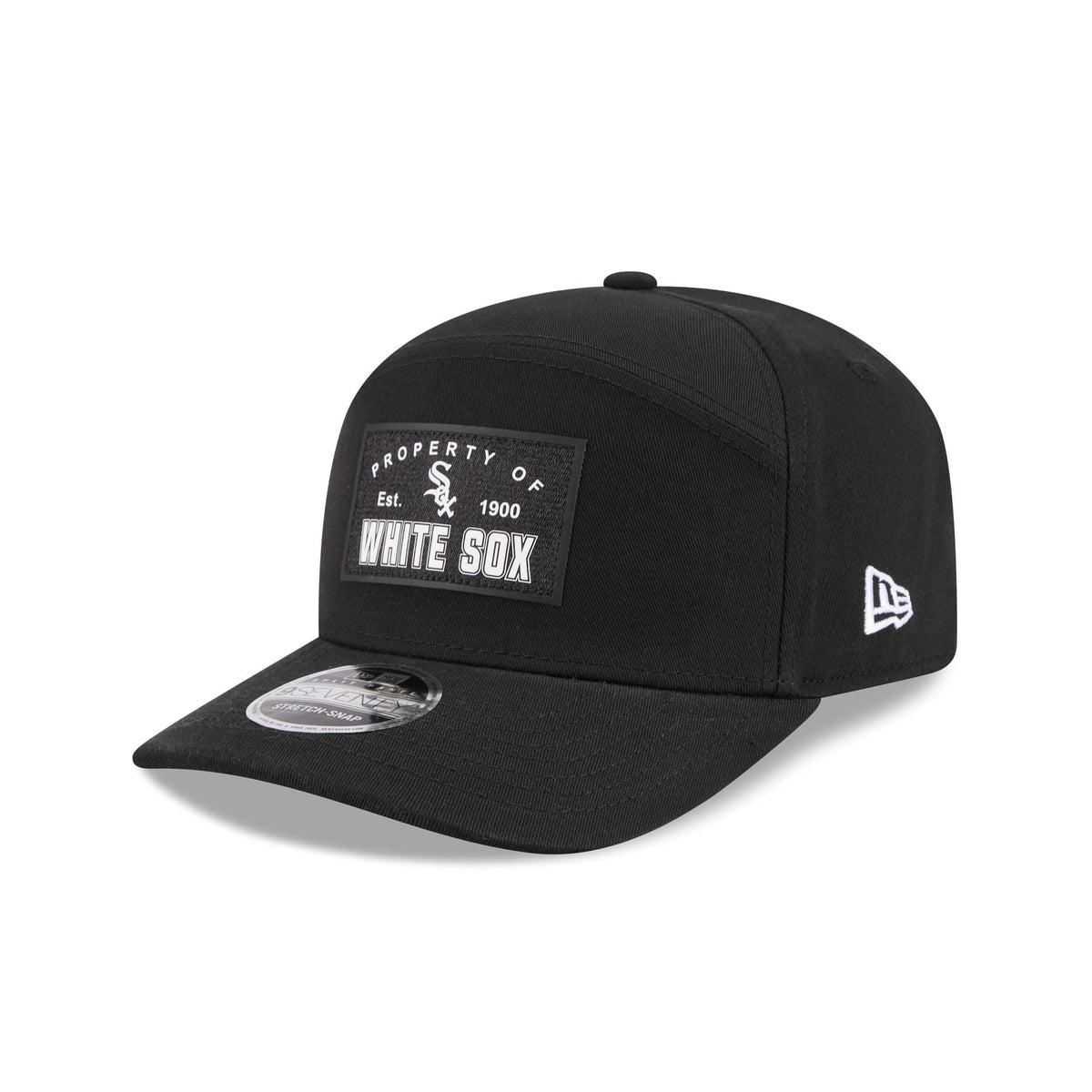 Chicago White Sox Property of Patch Split Panel 9SEVENTY Stretch-Snap Hat