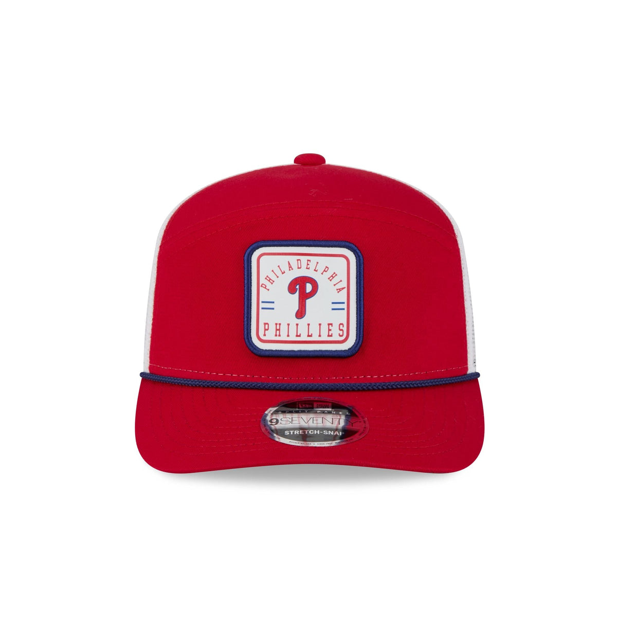 Philadelphia Phillies Square Patch Split Panel 9SEVENTY Trucker Hat