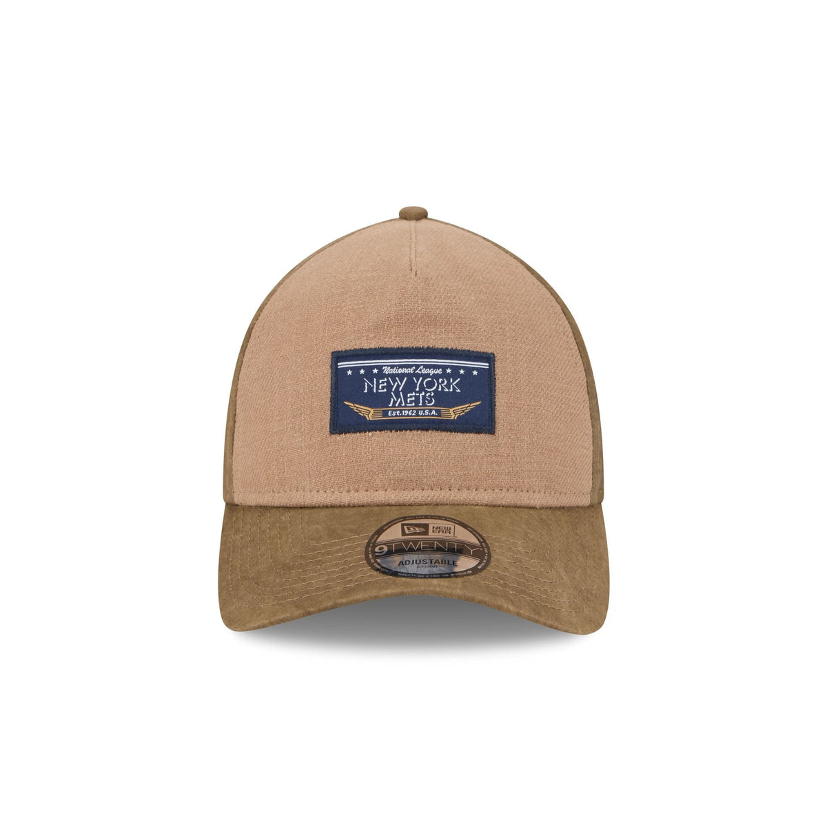 New York Mets Utility Linen 9TWENTY A-Frame Adjustable Hat