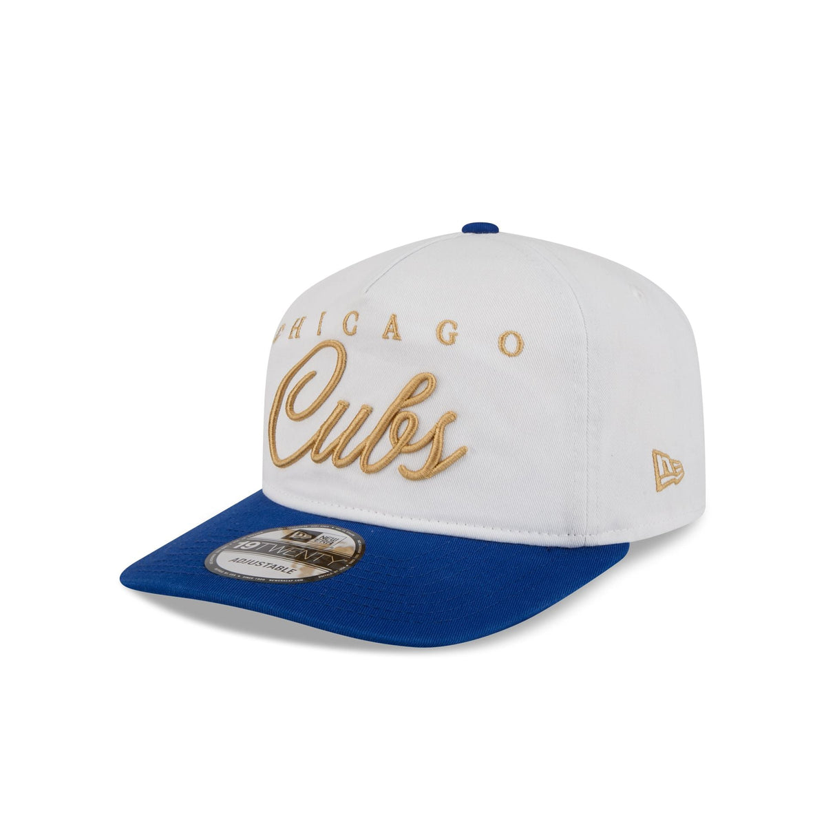 Chicago Cubs Gold Scripted 19TWENTY Adjustable Hat