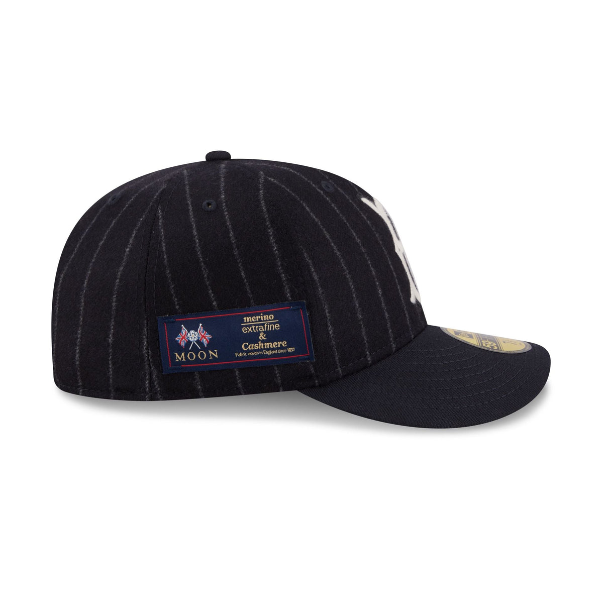 Brooklyn Dodgers Pinstripe Merino & Cashmere Moon 59FIFTY Fitted Hat