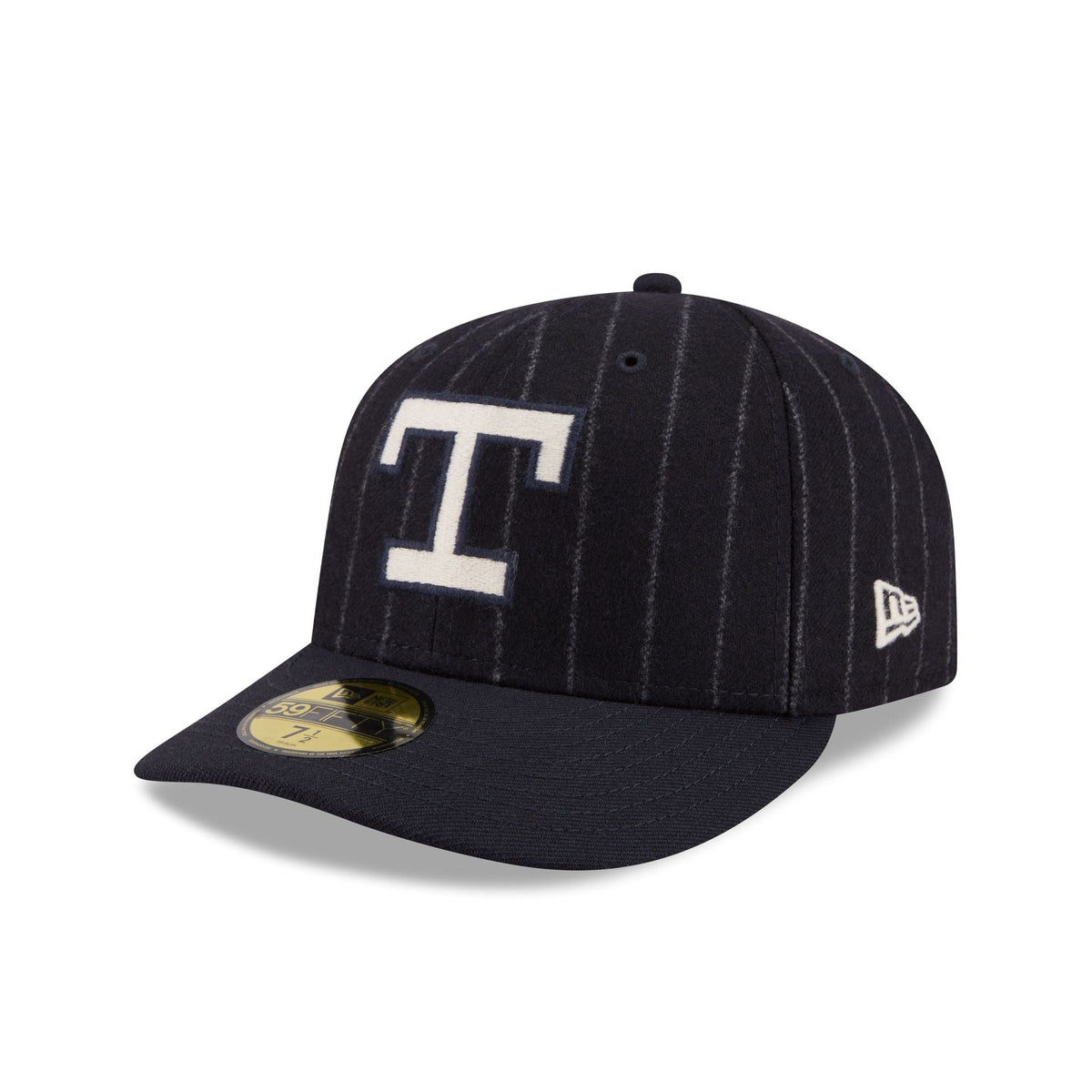 Texas Rangers Pinstripe Merino & Cashmere Moon 59FIFTY Fitted Hat