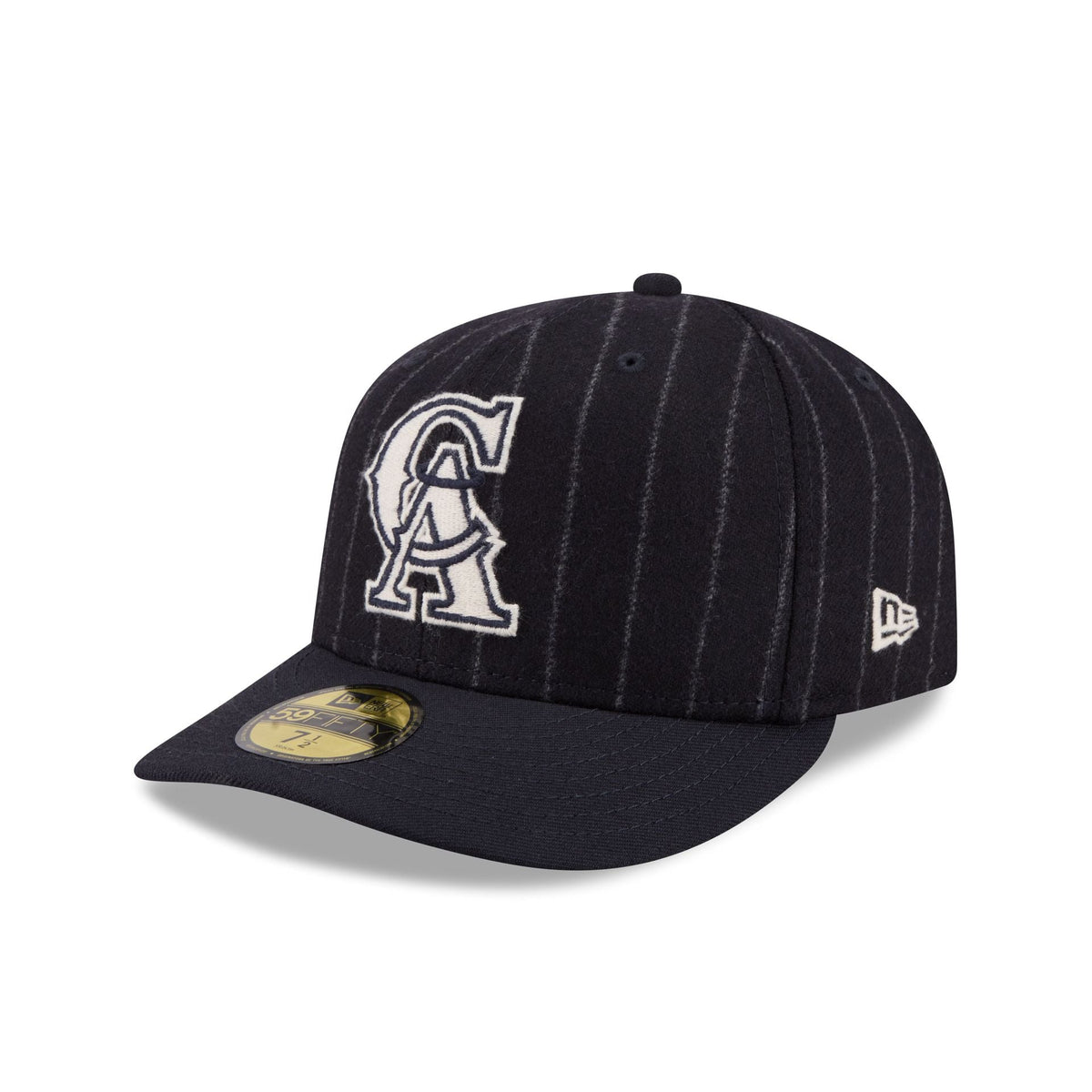 Los Angeles Angels Pinstripe Merino & Cashmere Moon 59FIFTY Fitted Hat