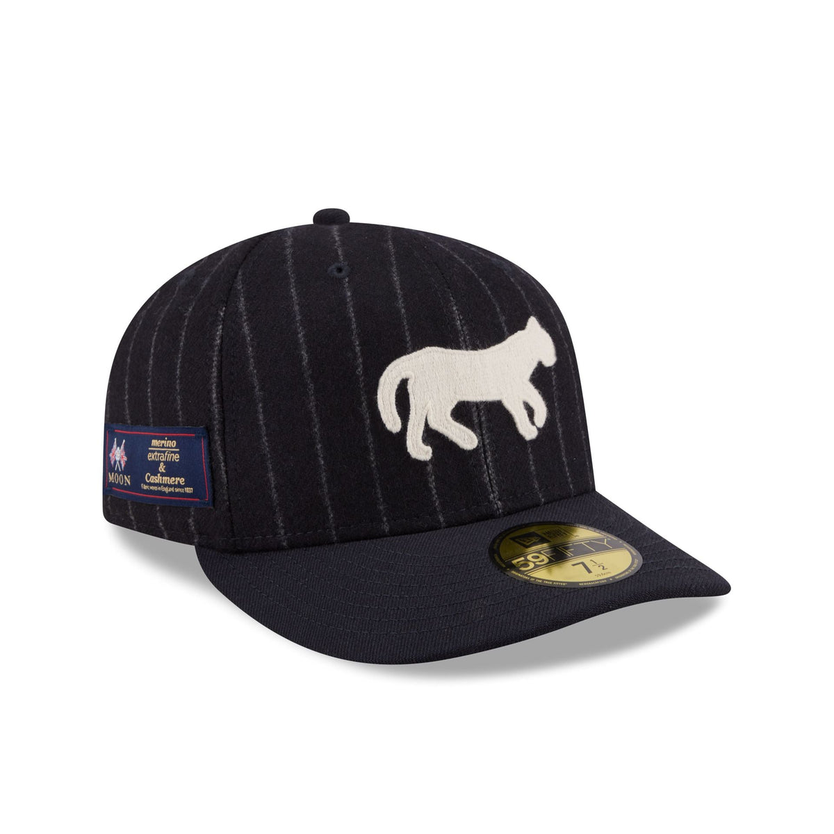 Detroit Tigers Pinstripe Merino & Cashmere Moon 59FIFTY Fitted Hat