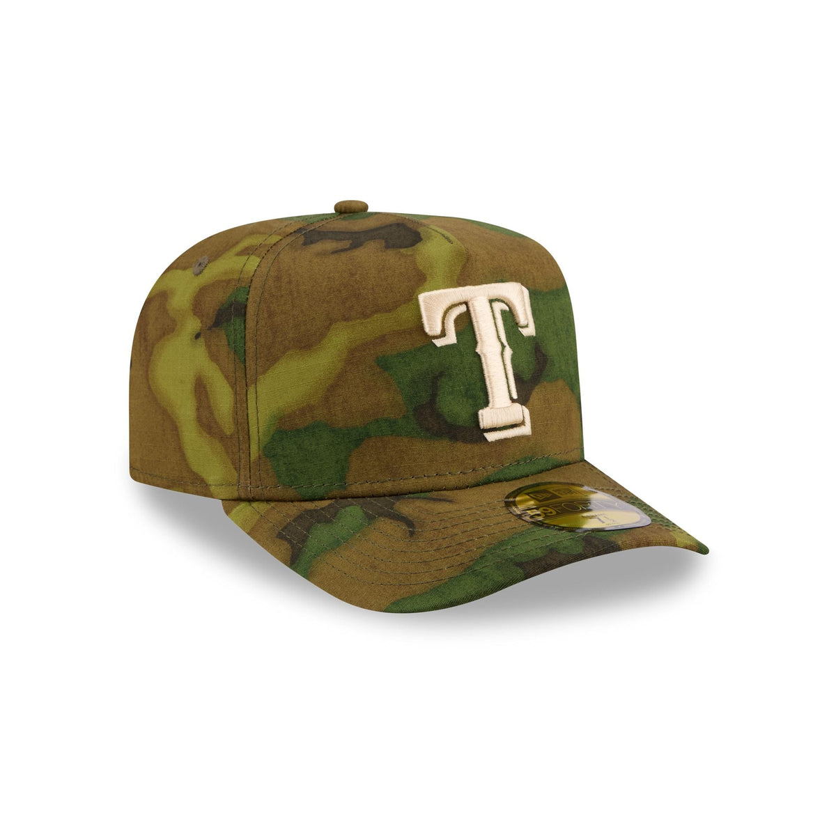 Texas Rangers Three Looms Ripstop Camo 59FORTY A-Frame Fitted Hat