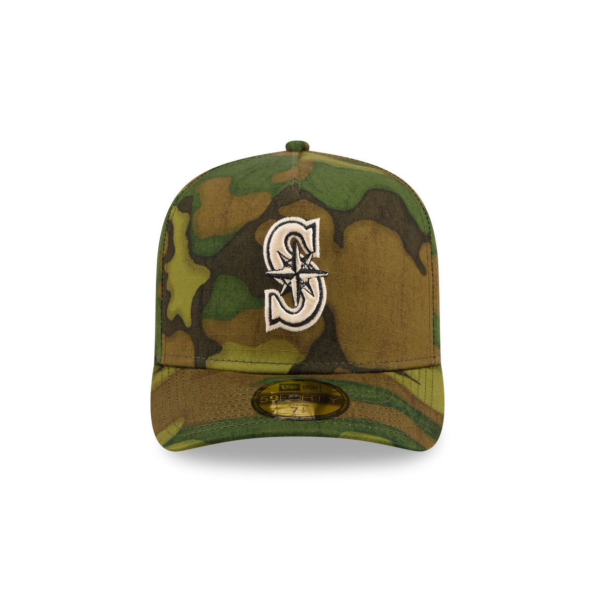 Seattle Mariners Three Looms Ripstop Camo 59FORTY A-Frame Fitted Hat
