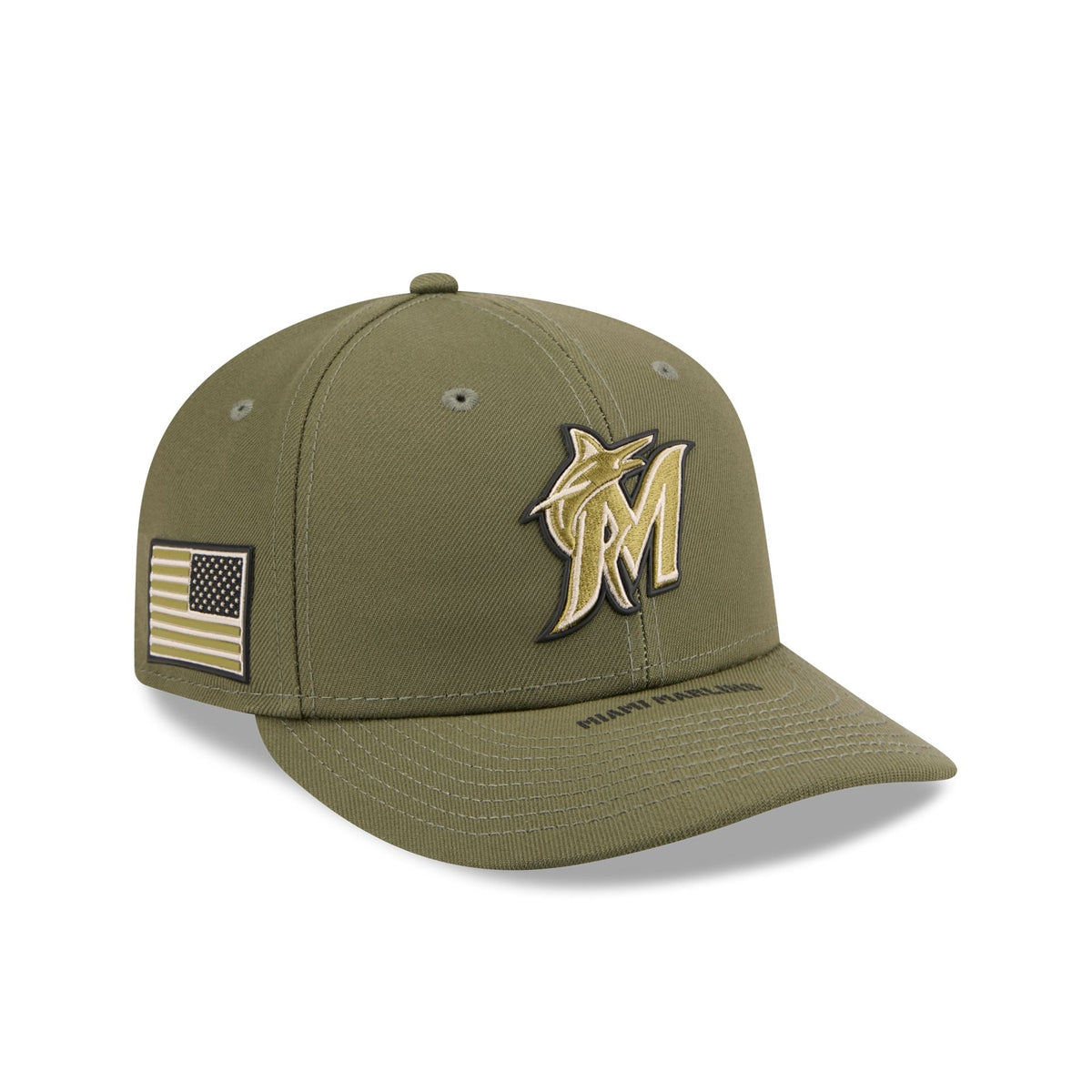 Miami Marlins Armed Forces Day 2026 Low Profile 59FIFTY Fitted Hat