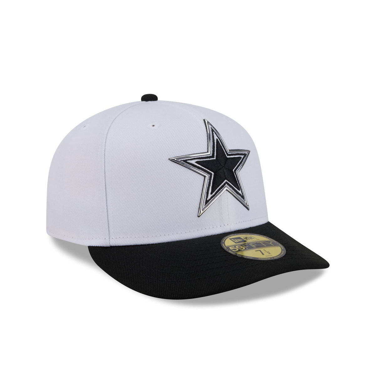 Dallas Cowboys 2026 Draft Black and White 59FIFTY Fitted Hat