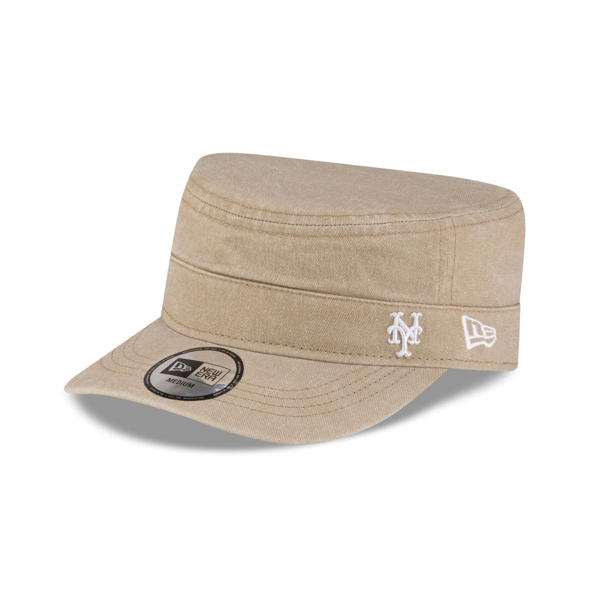 New York Mets Pigment Dye Khaki Military Cap