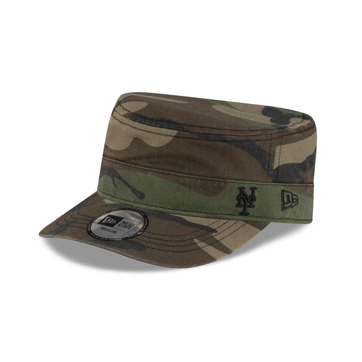 New York Mets Woodland Camo Military Cap