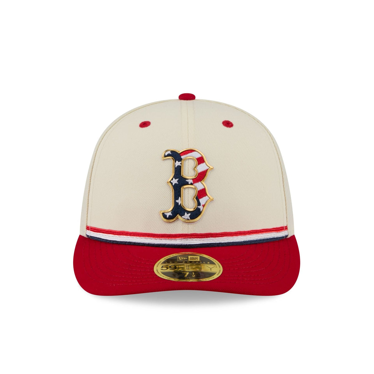 Boston Red Sox Independence Day 2026 Low Profile 59FIFTY Fitted Hat